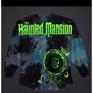Disney The Haunted Mansion Tie Dye Spirit Jersey Adult L Glow In The Dark